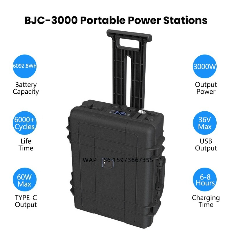 Solar Generator - 110V 220V Taşınabilir Şarj İstasyonu 3000W