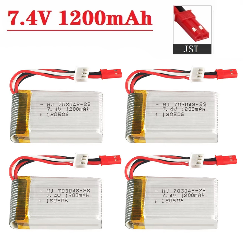 Lithium Battery 12V - Lipo Pil 2S 7.4V 1200mAh 703048