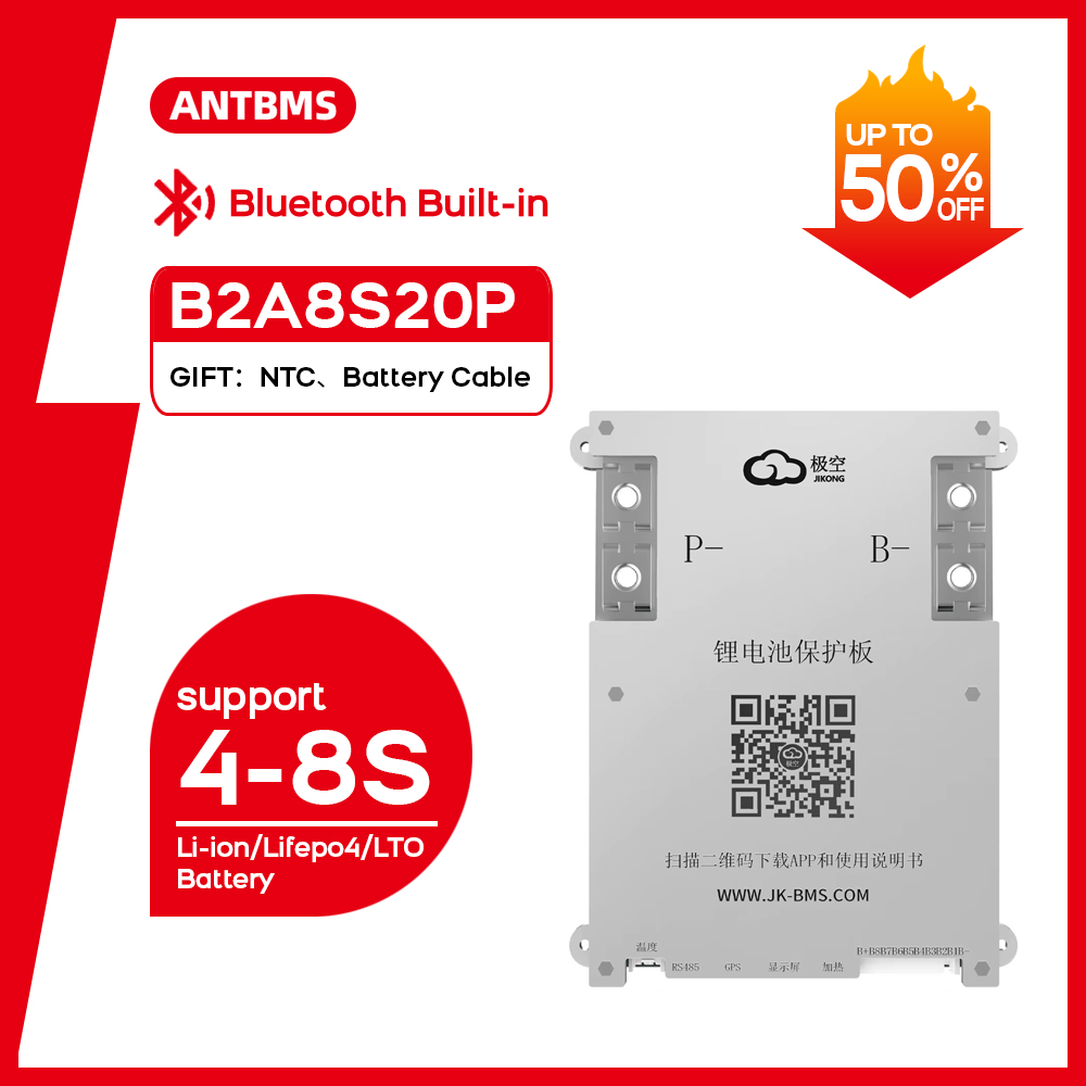 Lithium Battery 12V - JK JIKONG B2A8S20P Akıllı Aktif BMS