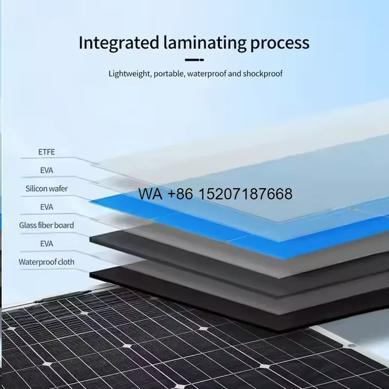 Solar Panel 200W - Hengli 200W Esnek Güneş Paneli Çatı