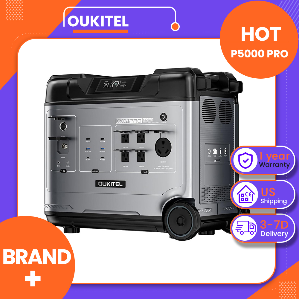 Charge Controller Solar - OUKITEL P5000 Pro Taşınabilir Güç İstasyonu,