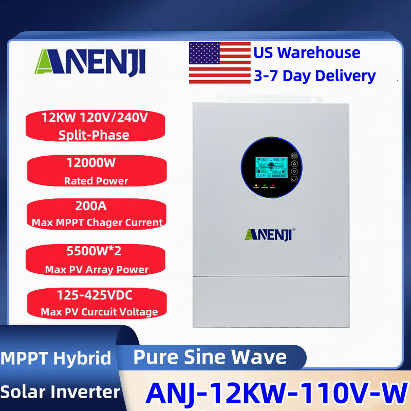 ANENJI Bölünmüş Fazlı 120V/240 - Charge Controller Solar incelemesi ve fiyatı