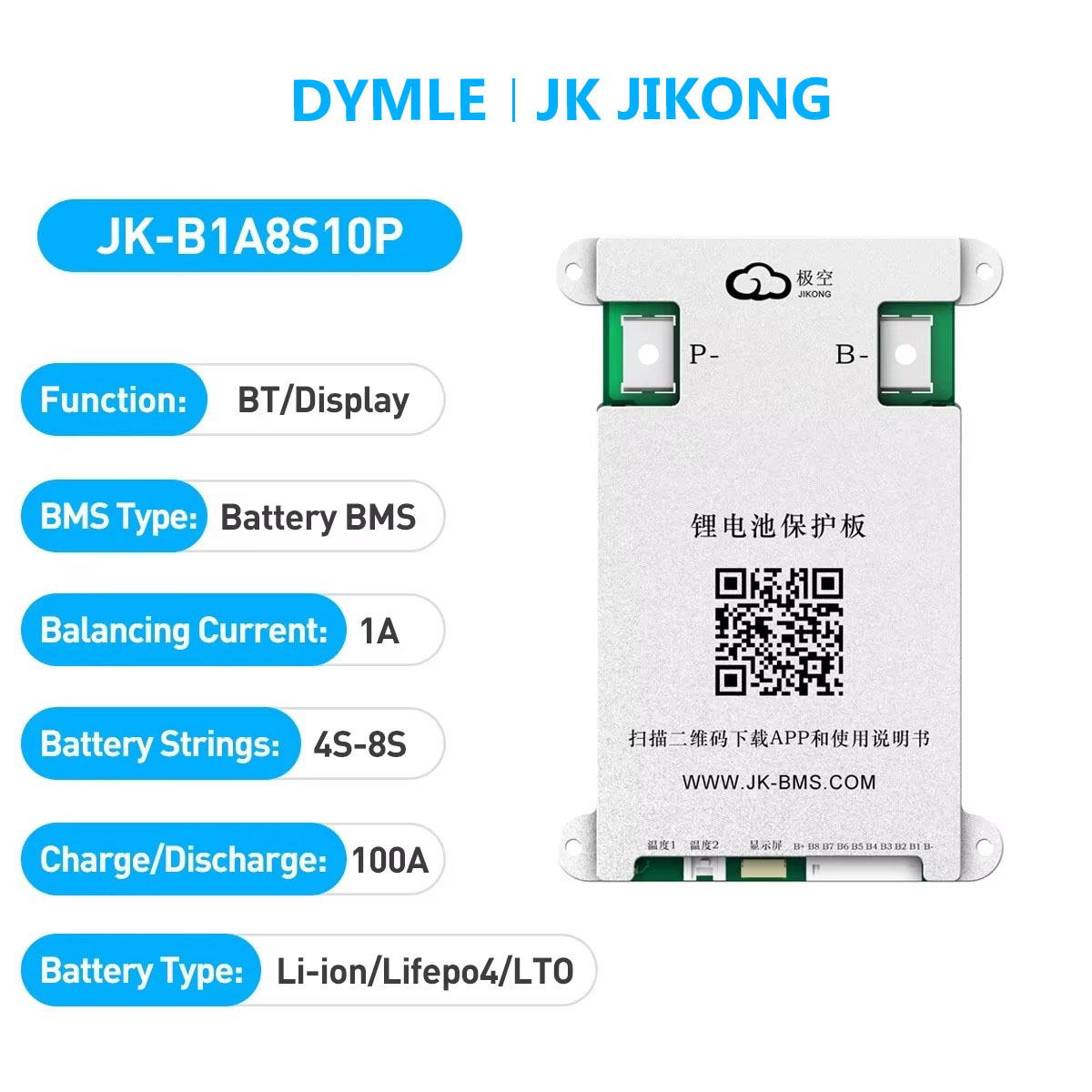 JK JIKONG B1A8S10P Akıllı Akti - Lithium Battery 12V incelemesi ve fiyatı