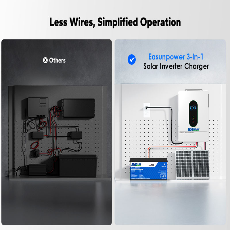 EASUN US 12KW 12000W Bölünmüş  - Charge Controller Solar incelemesi ve fiyatı