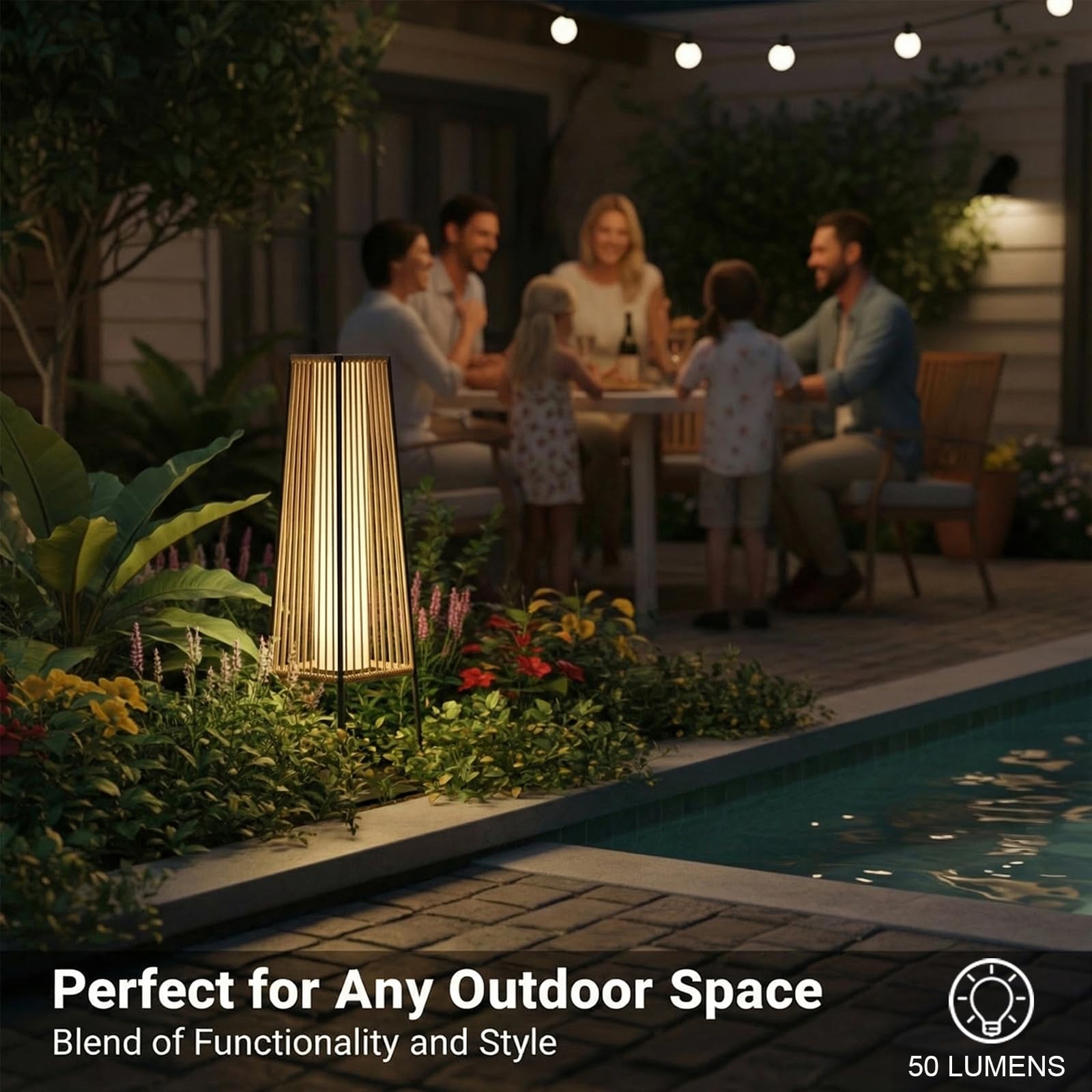 Solar Rattan Dış Mekan Ayaklı  - Solar Lamp incelemesi ve fiyatı