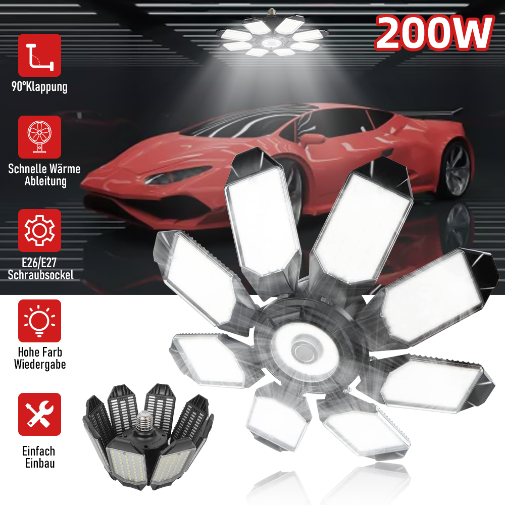 200 W Güçlü Garaj Işık LED Kat - Solar Panel 200W incelemesi ve fiyatı